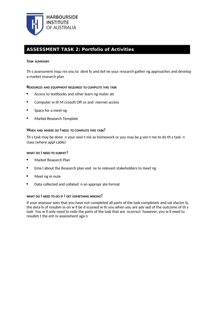 BSBMKG543 Assessment Task 2
