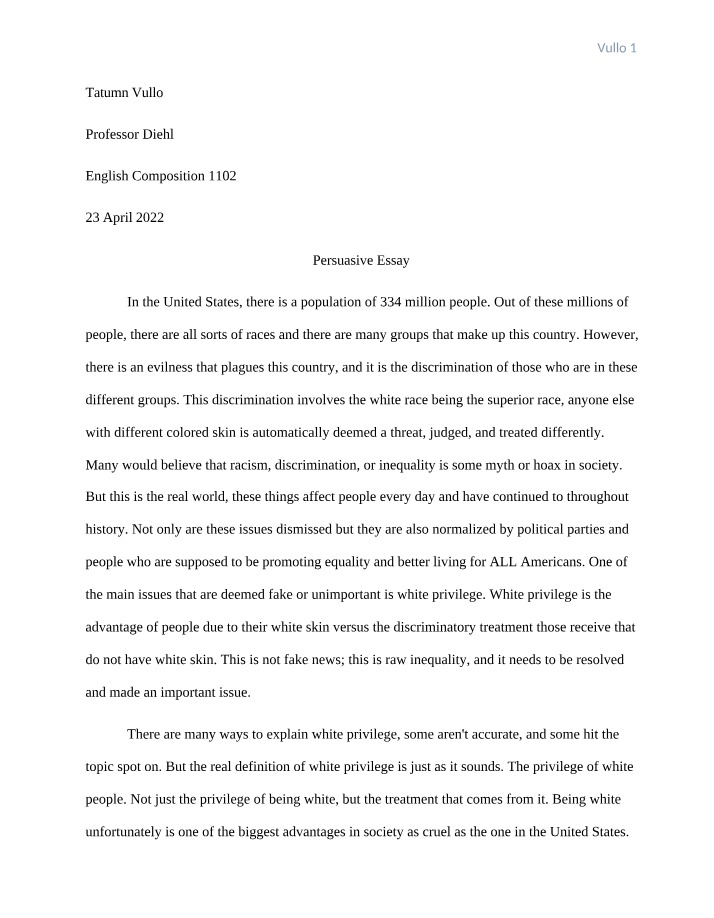 The Reality of White Privilege and Its Societal Impact