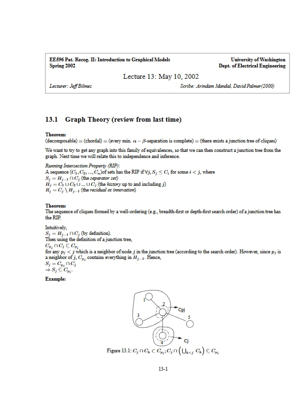 Models based on Graphs