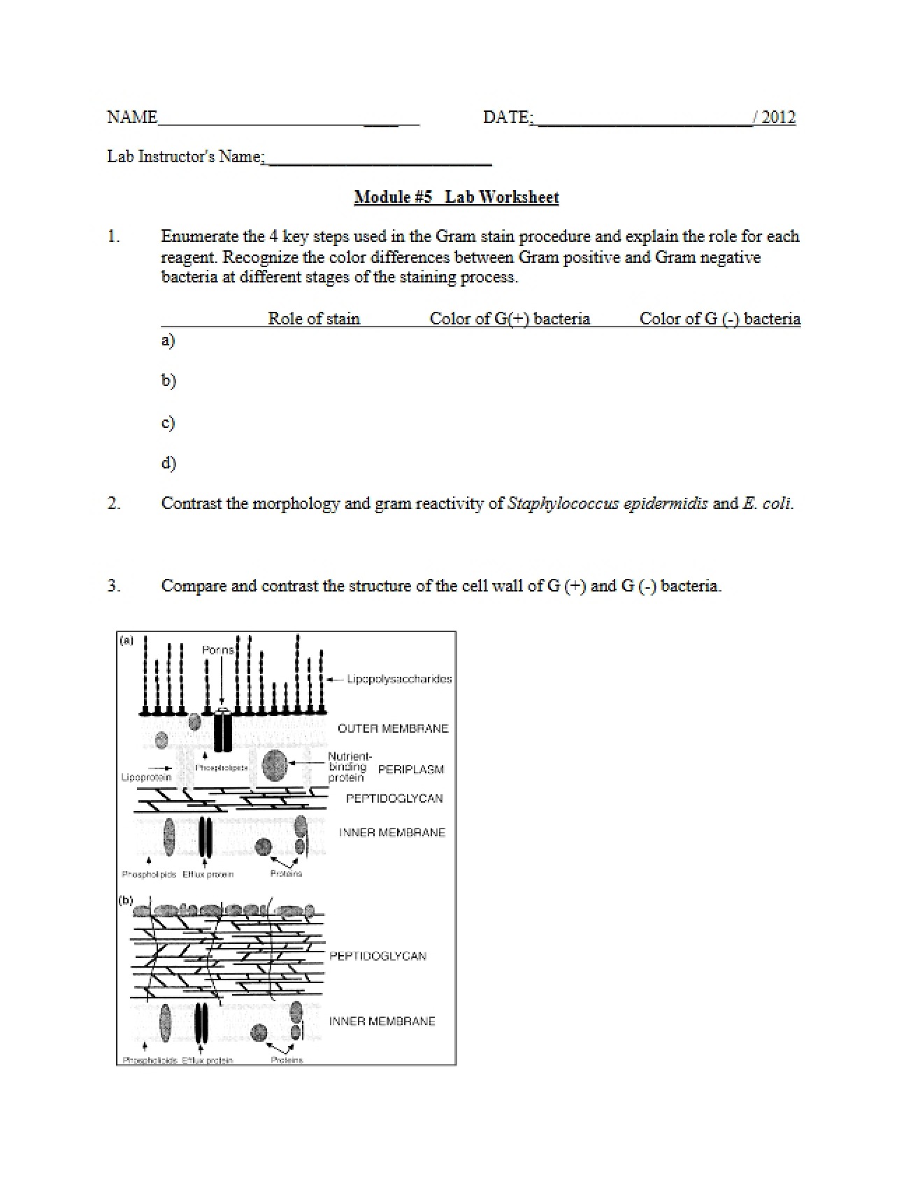 Lab Worksheet Module Five