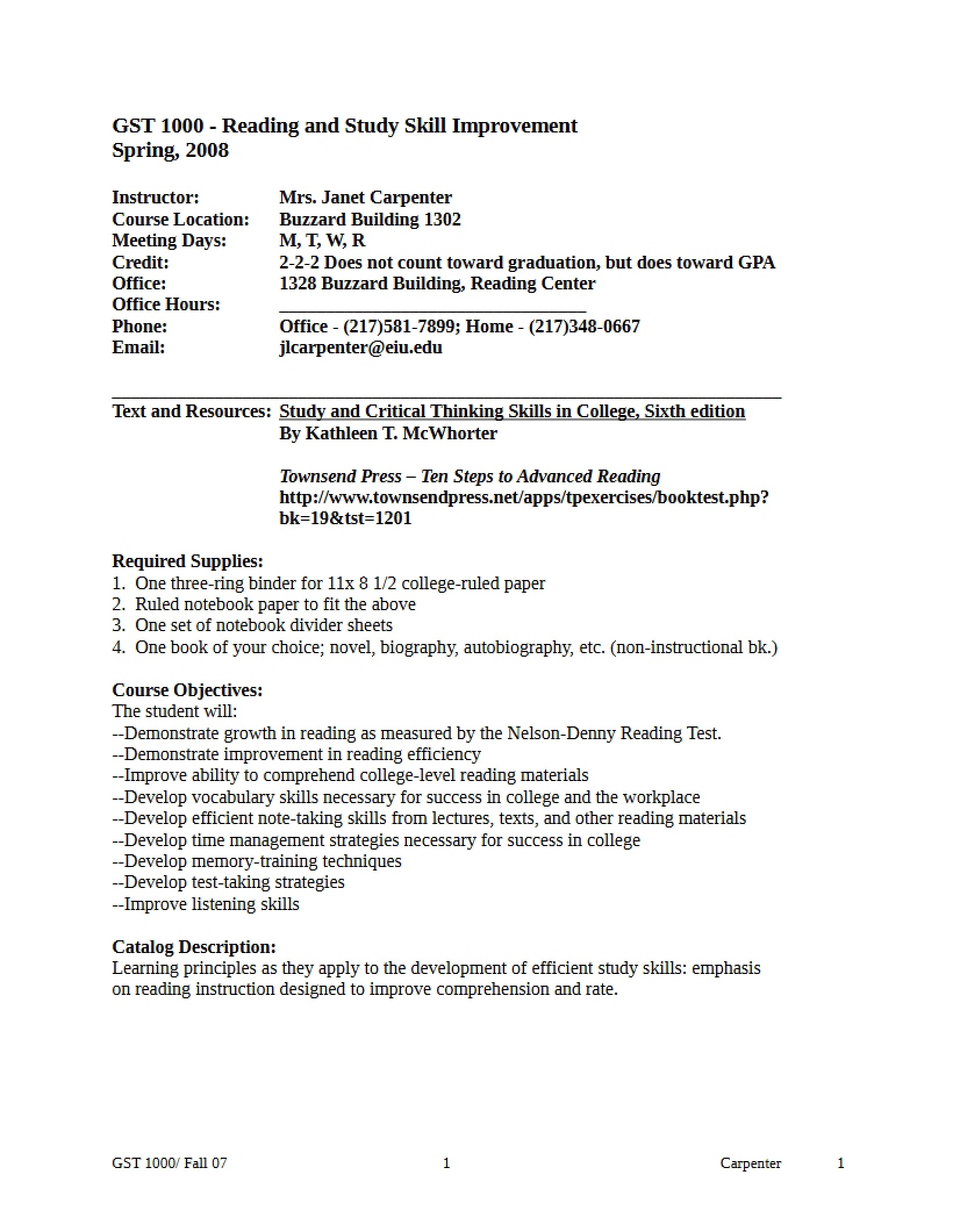 Syllabus