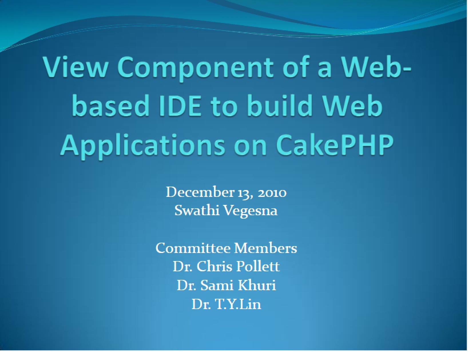IDE (Web Based)