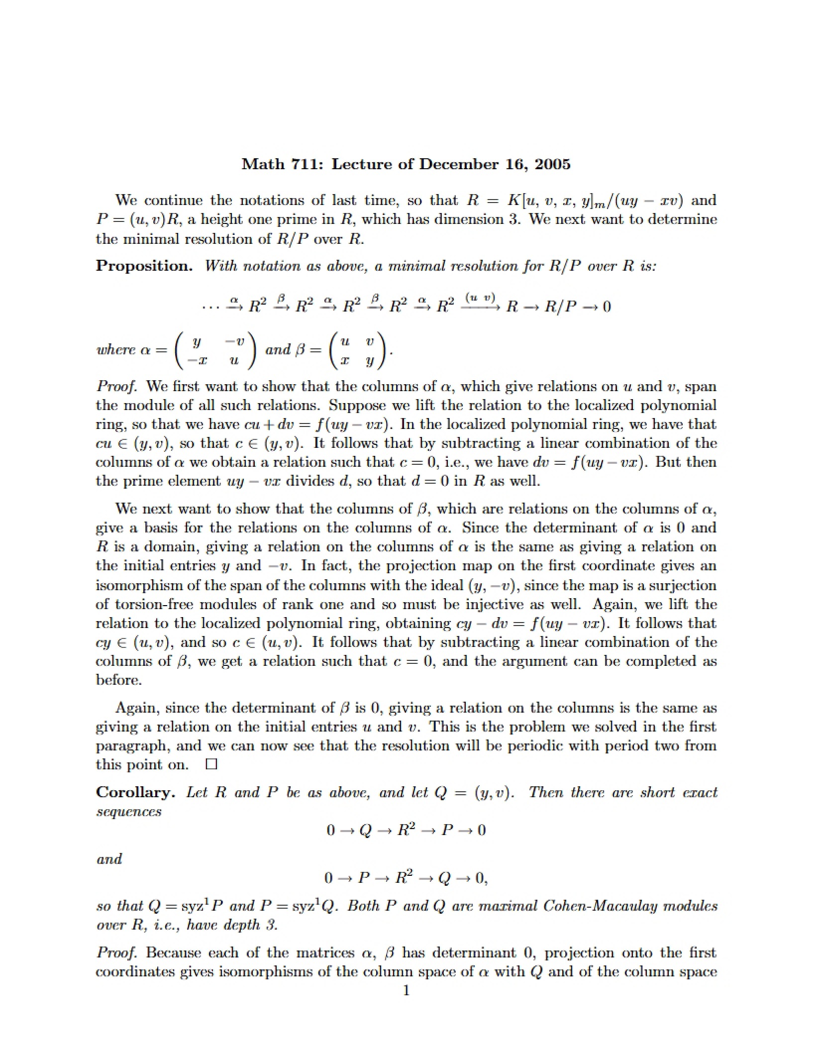 Lecture Notes 4