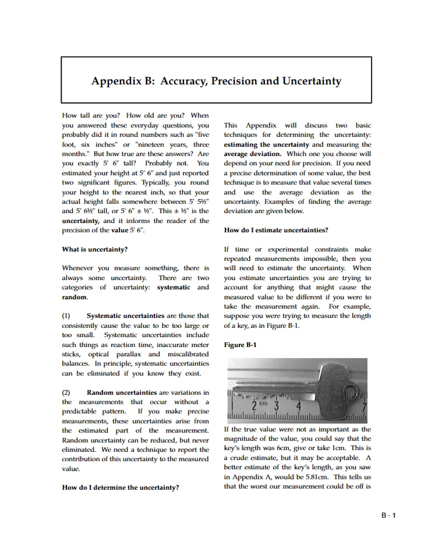 Precision, Uncertainty, and Accuracy