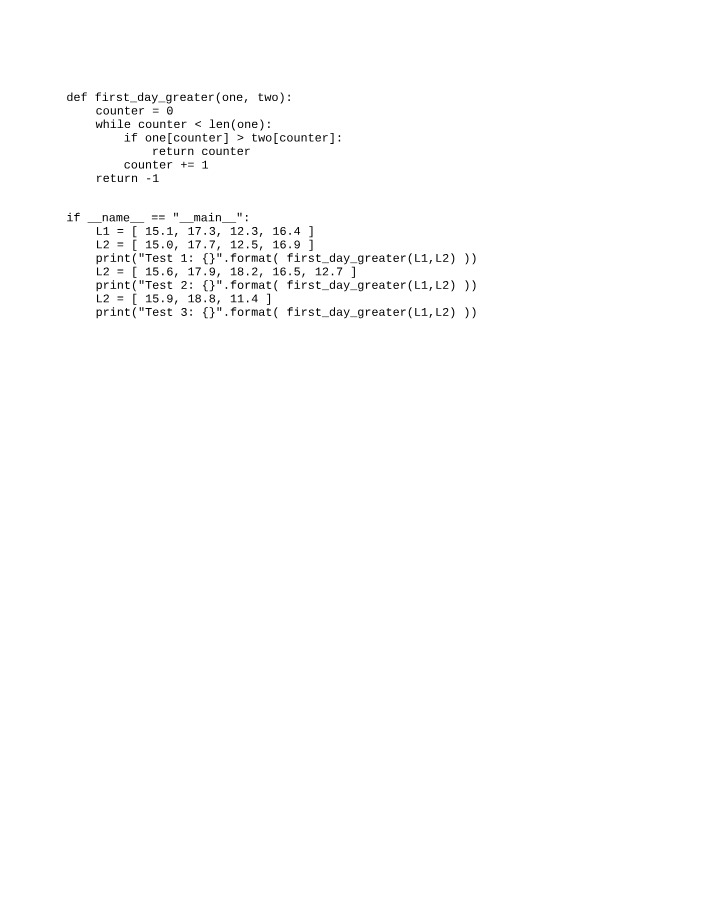 CSCI1100 - First Day Greater Script