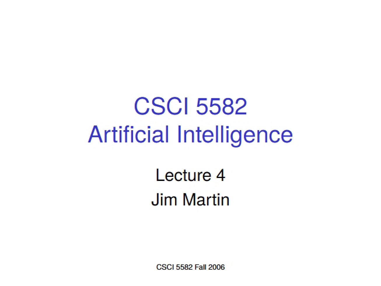 Class Presentation on Artificial Intelligence