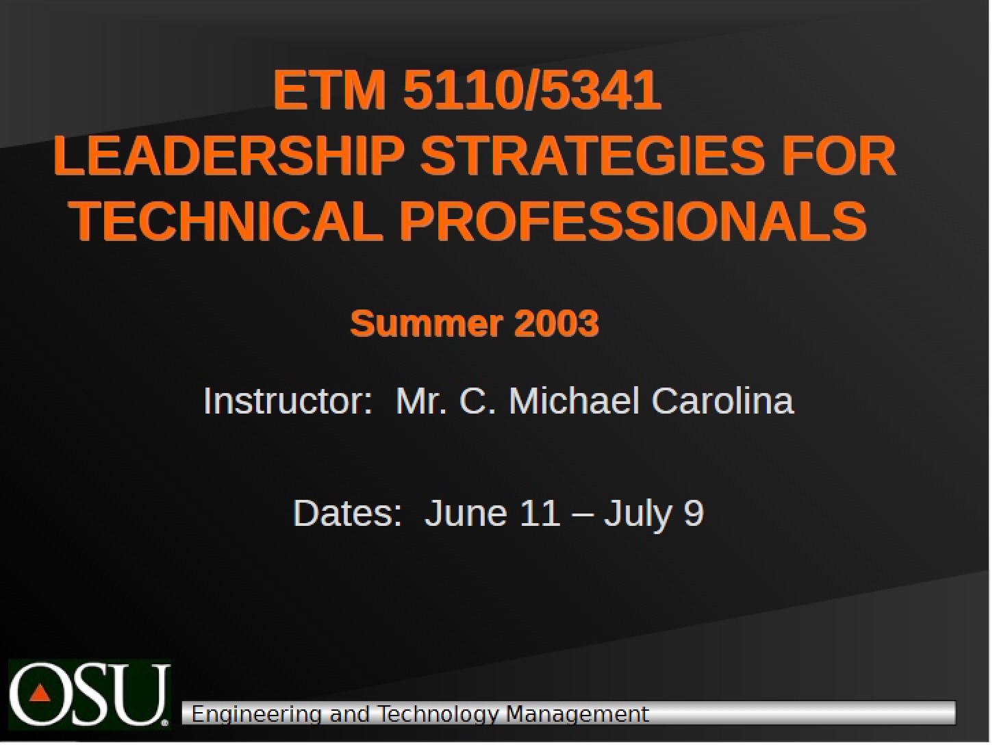 Course Policies and Schedule
