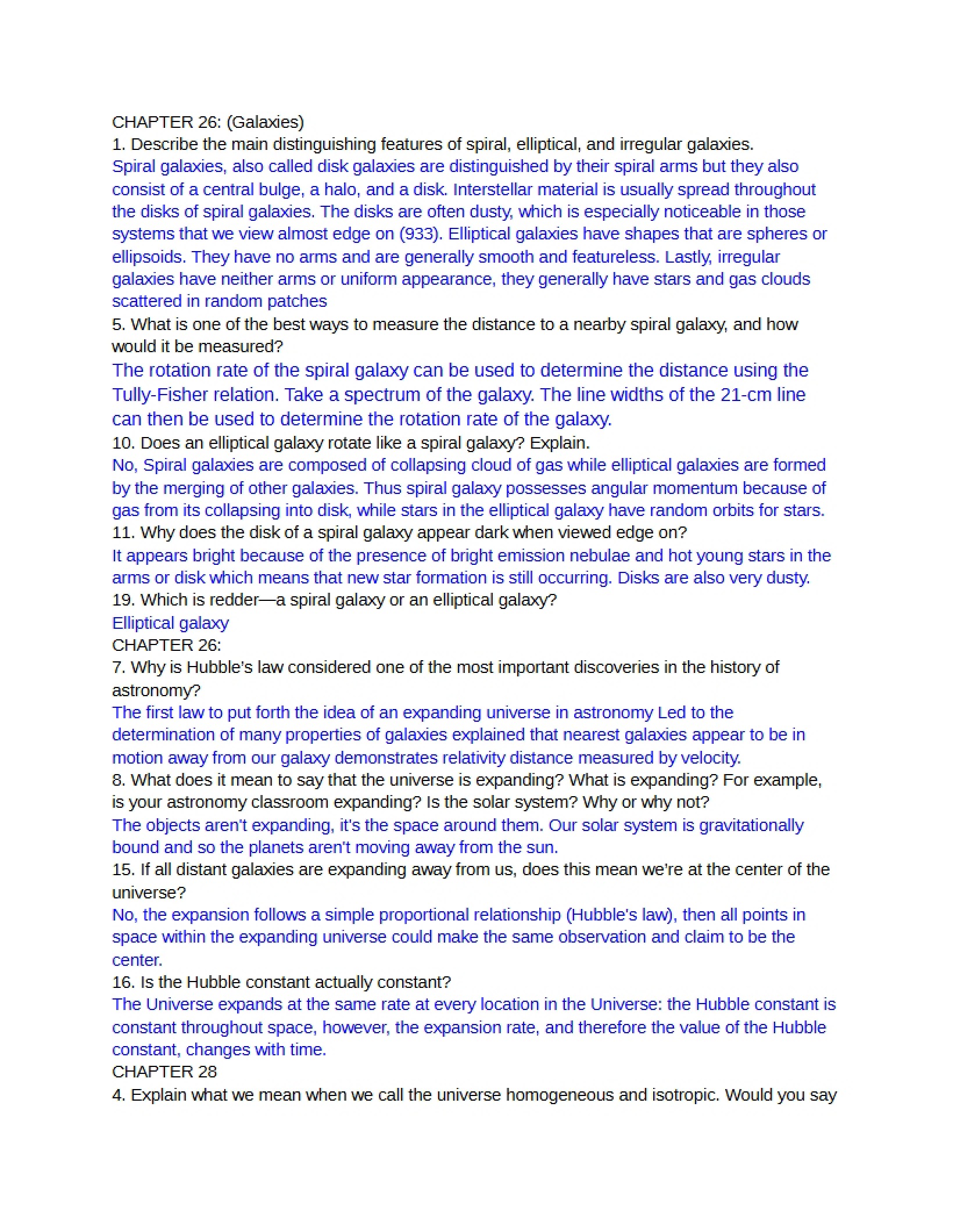 Sixth Homework Assignment