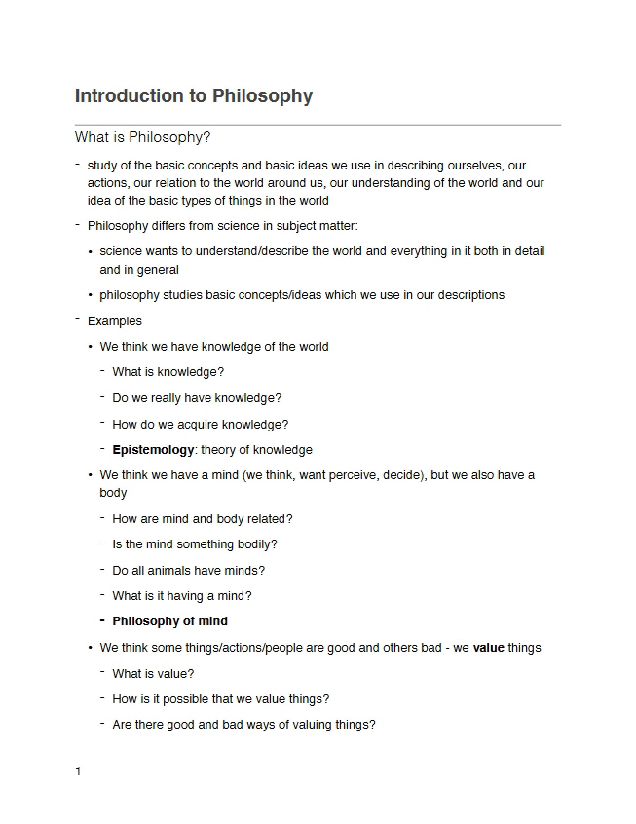 Philosophy Defined