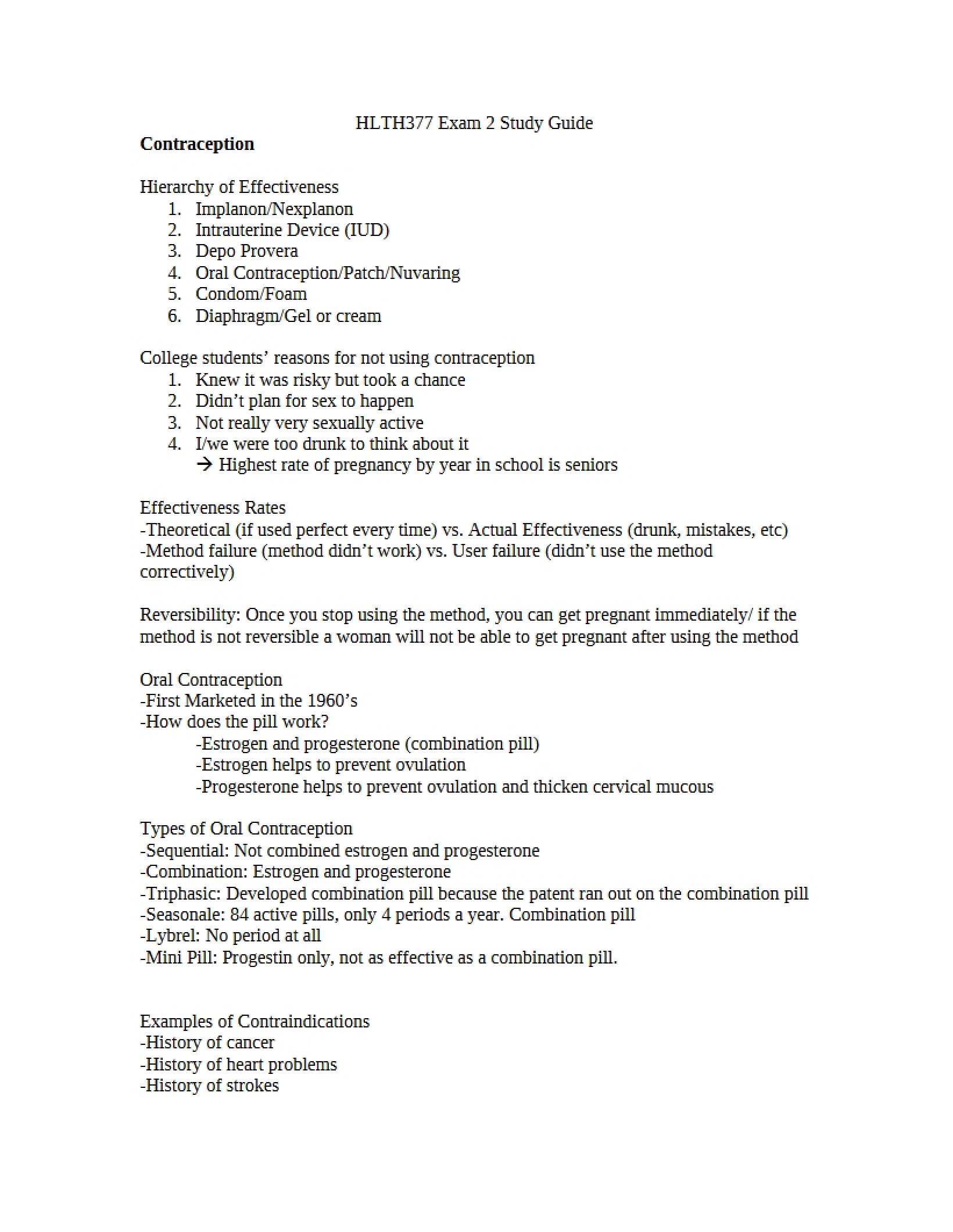 Second Exam Review