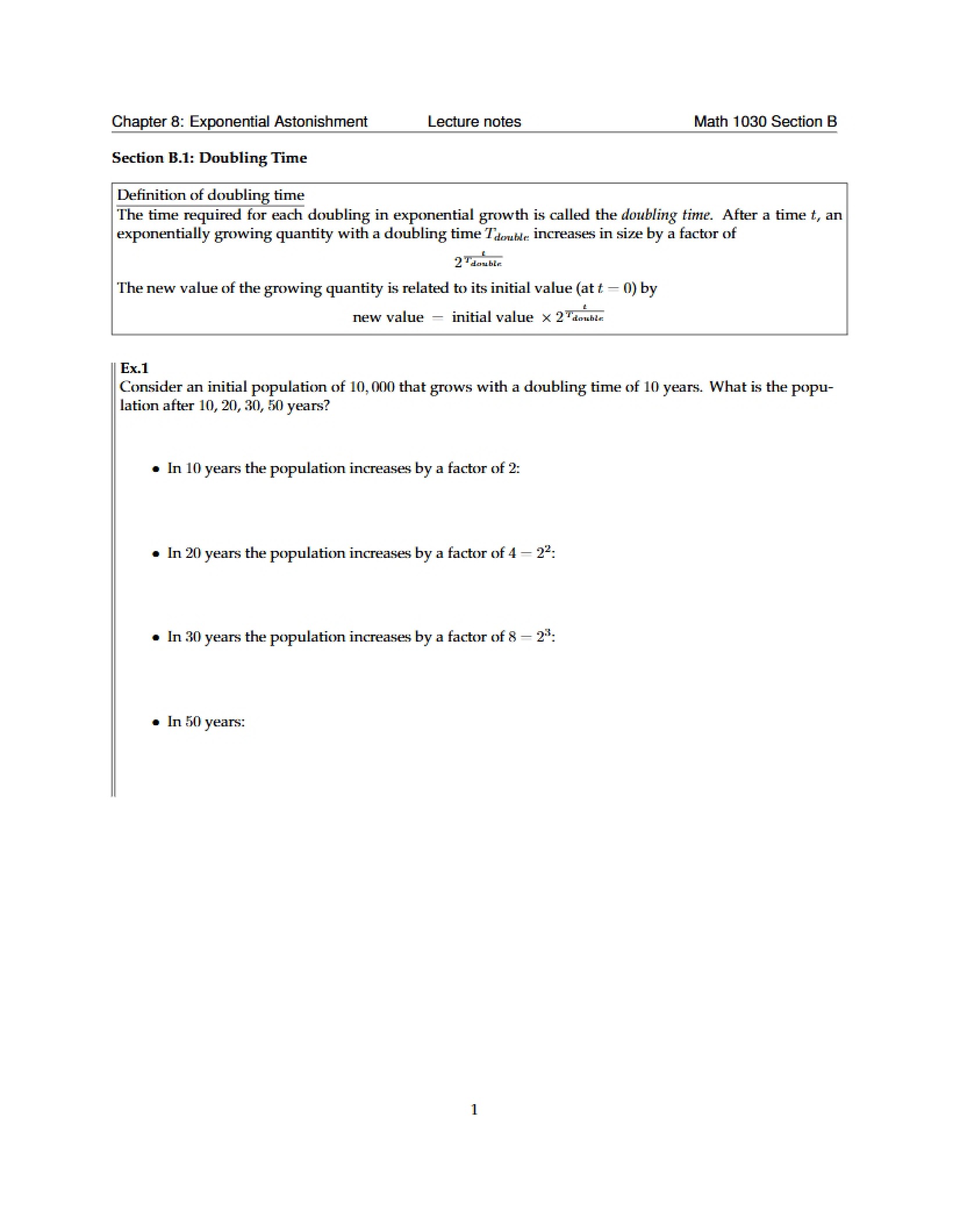 Notes on Exponential Astonishment