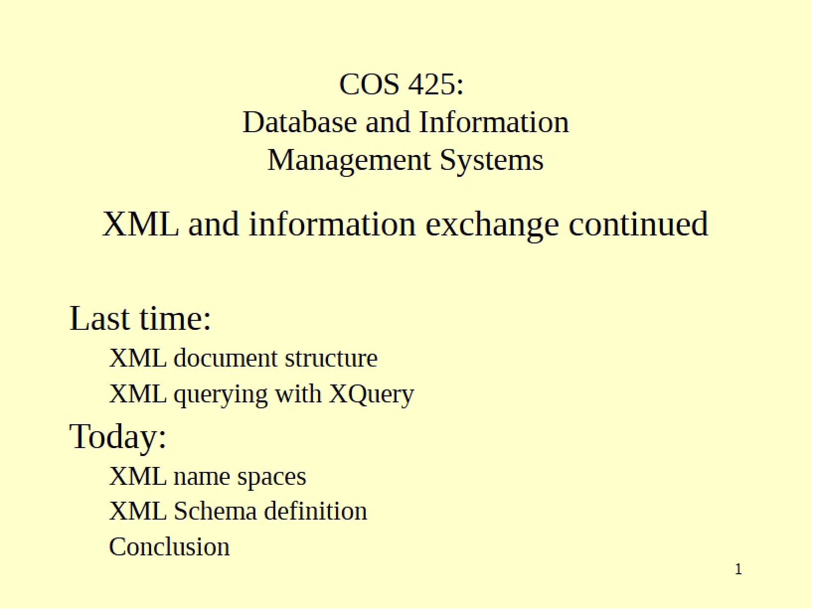 Information and Databases