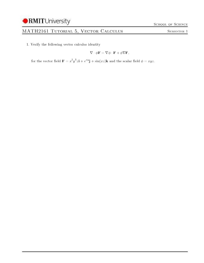 MATH2161 Tutorial 5