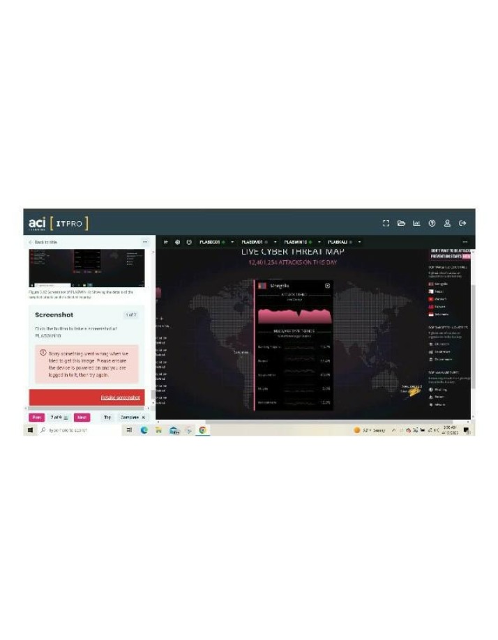 Cyber Threat Map Screenshot - ITPro Training Live