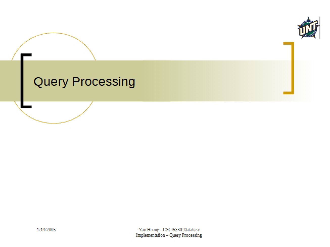 Query Processing