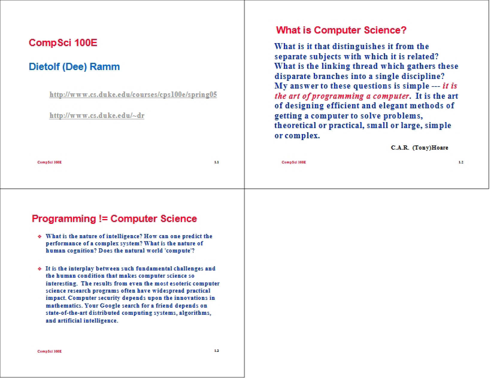 Professor Ramm Profile
