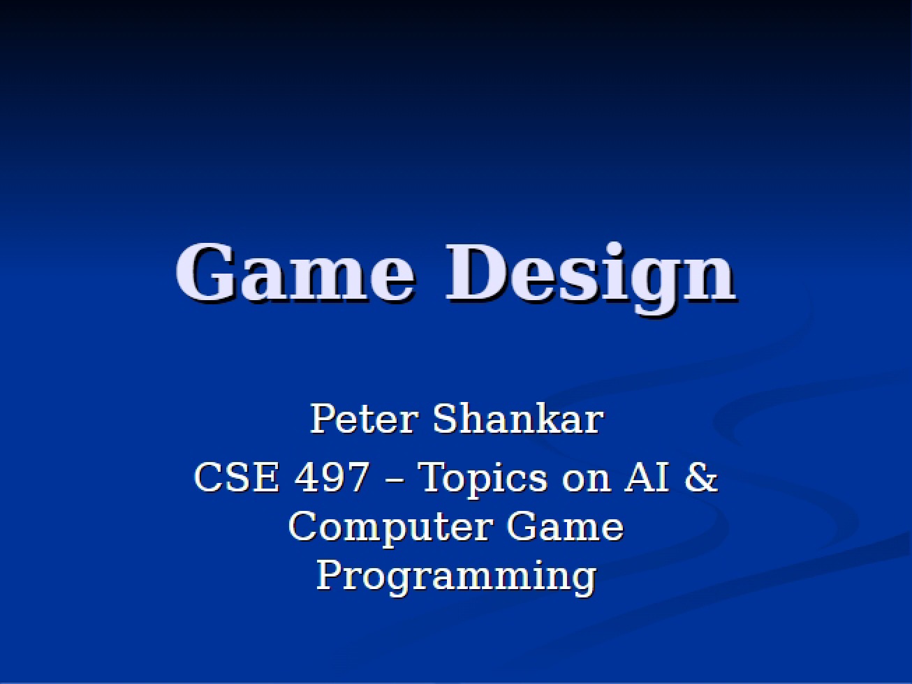 Game Design