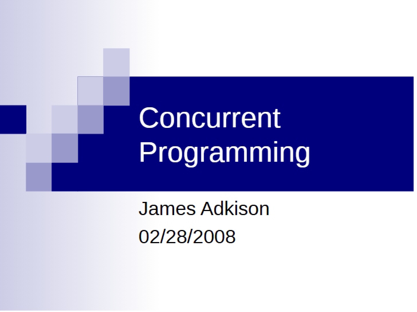 Programming Concurrently