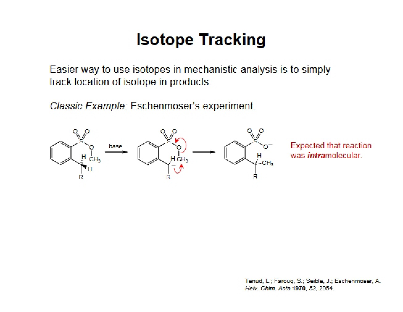Tracking Isotopes