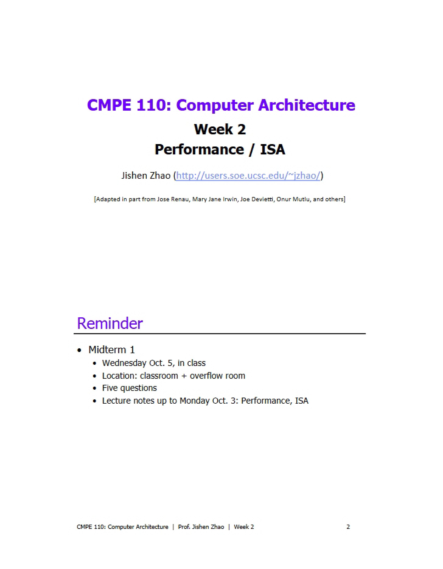 ISA Performance