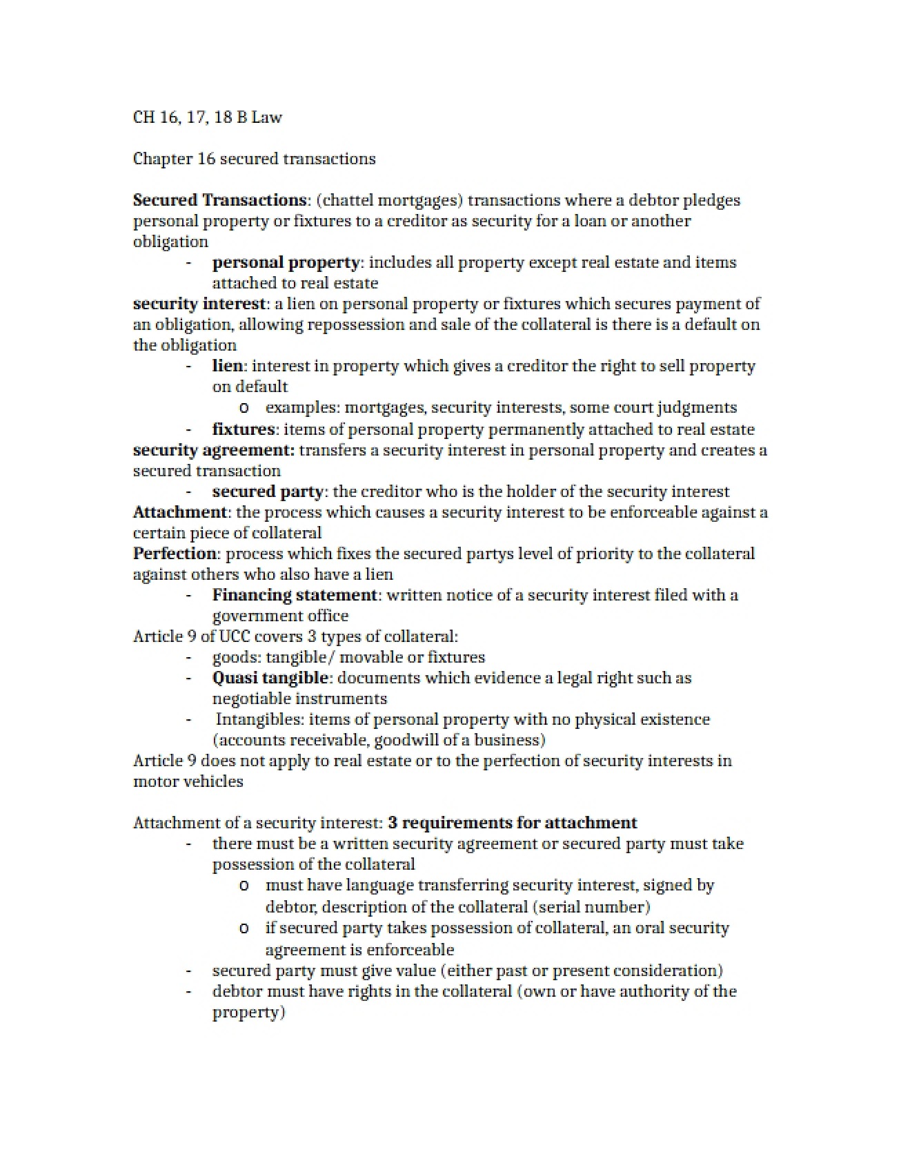 Review Chapters 16-18