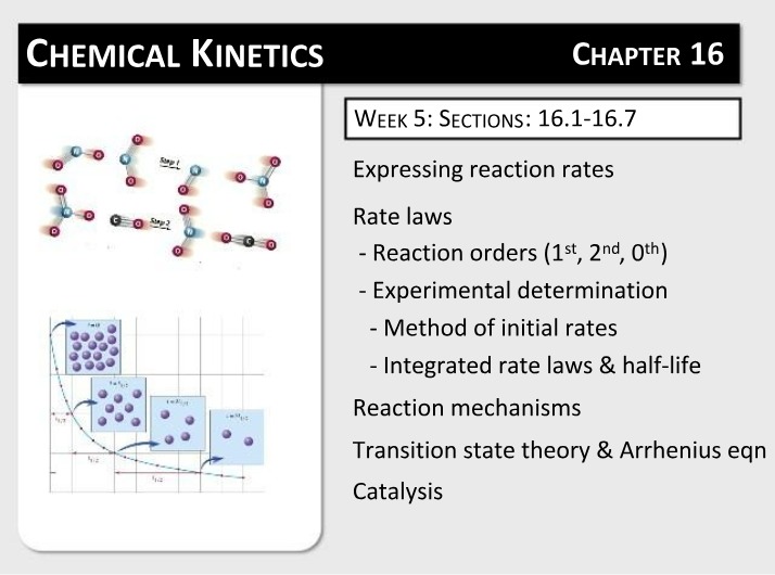 Kinetics Notes - CHM135