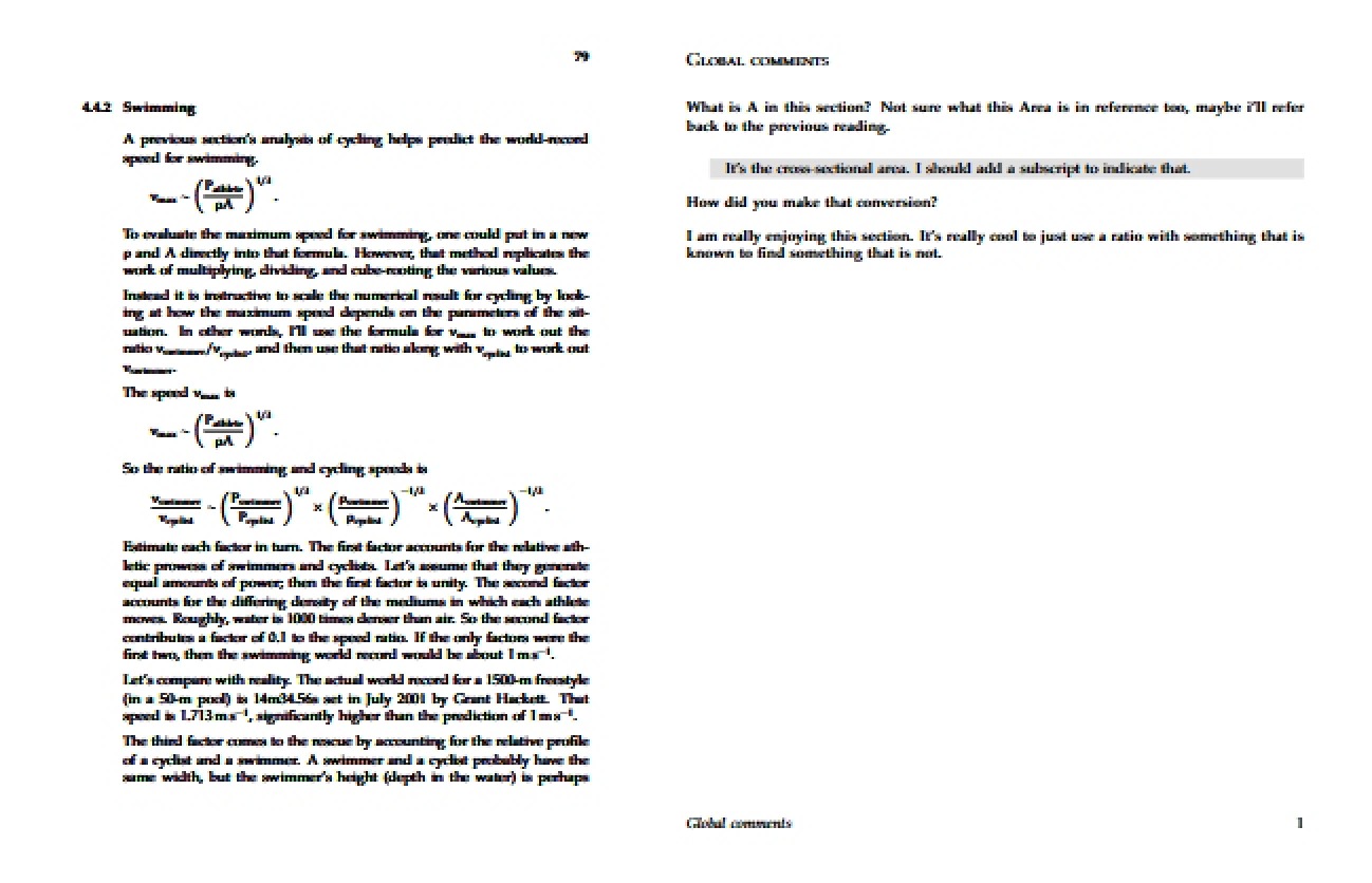 Physics of Swimming