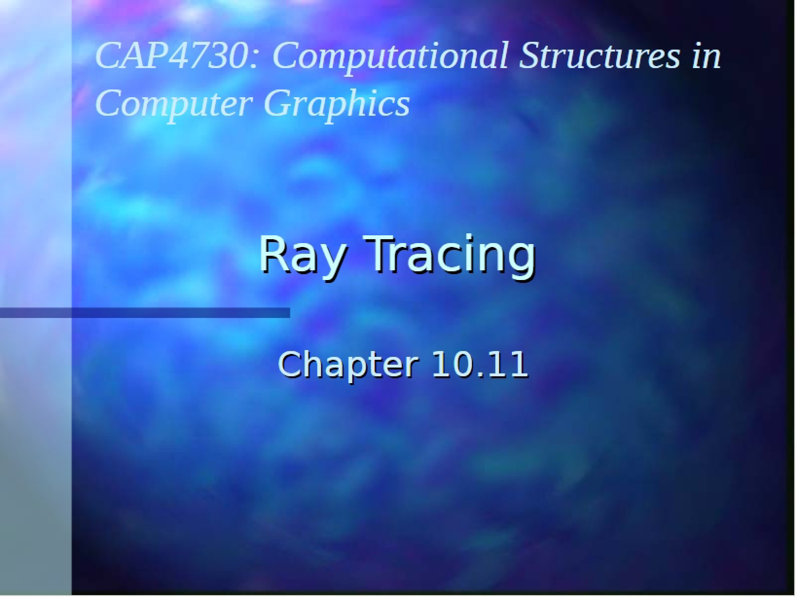 Tracing Rays