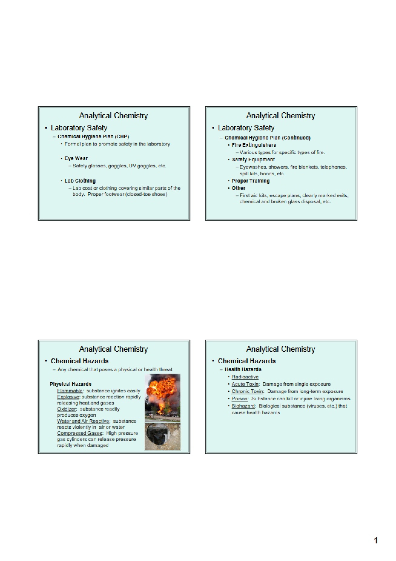Notes on Chapter 2 of an Analytical Chemistry Course