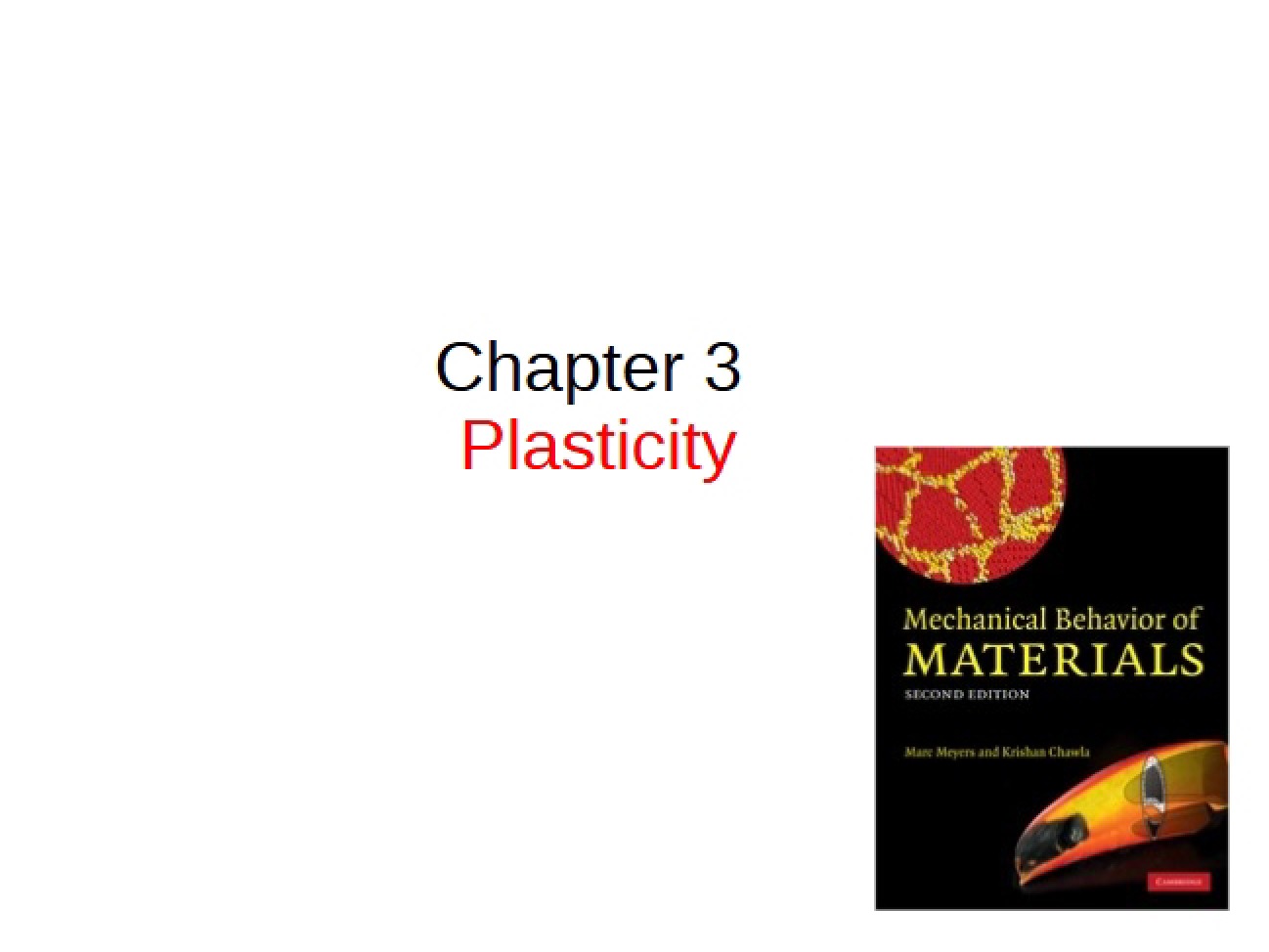 Plasticity in Materials Science