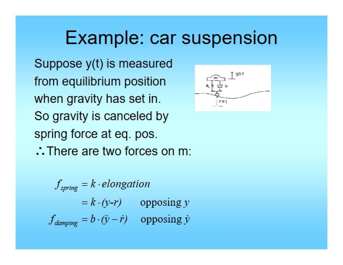 Seventh Lecture in Automatic Control Systems