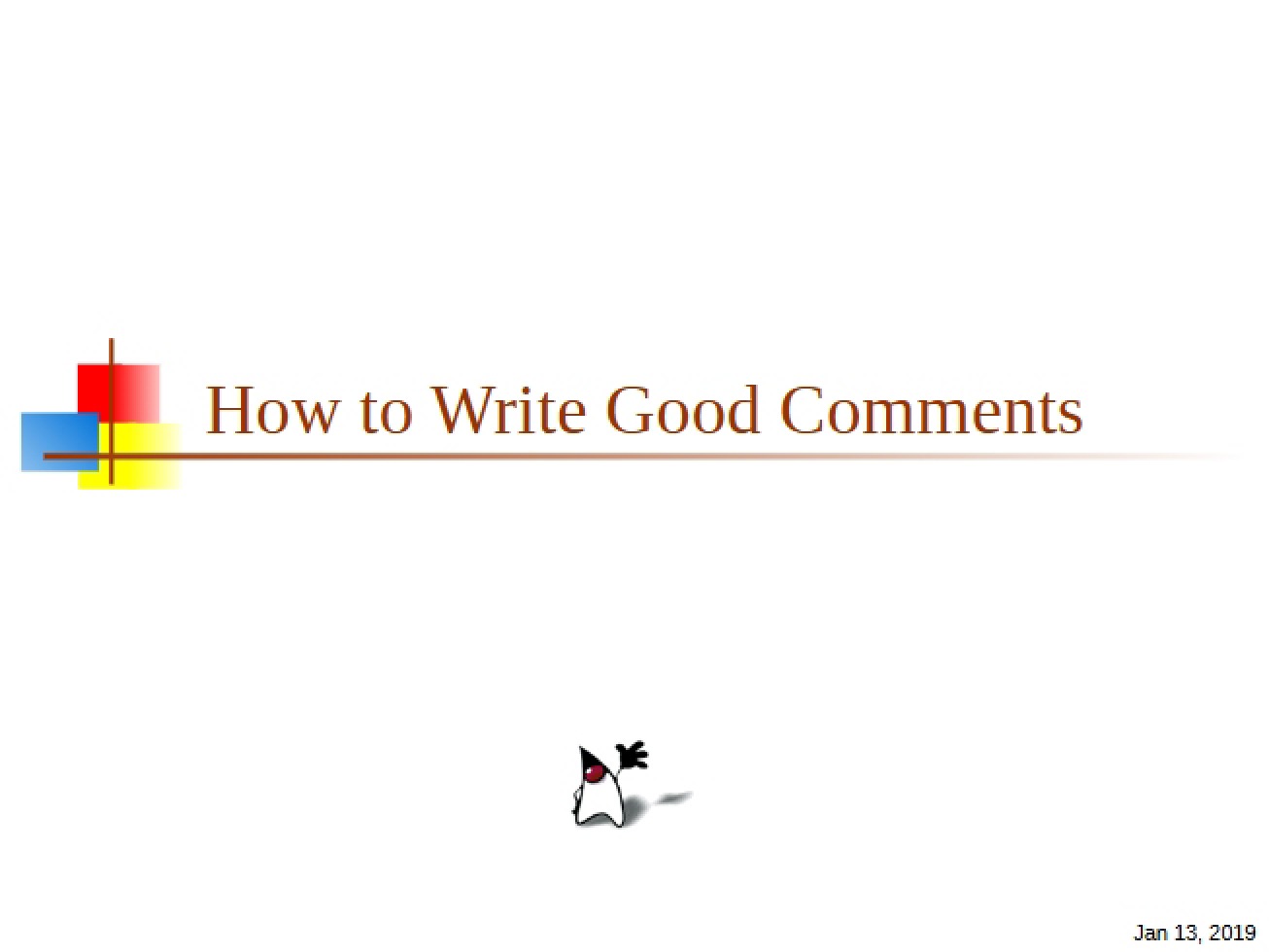 Writing Effective Comments