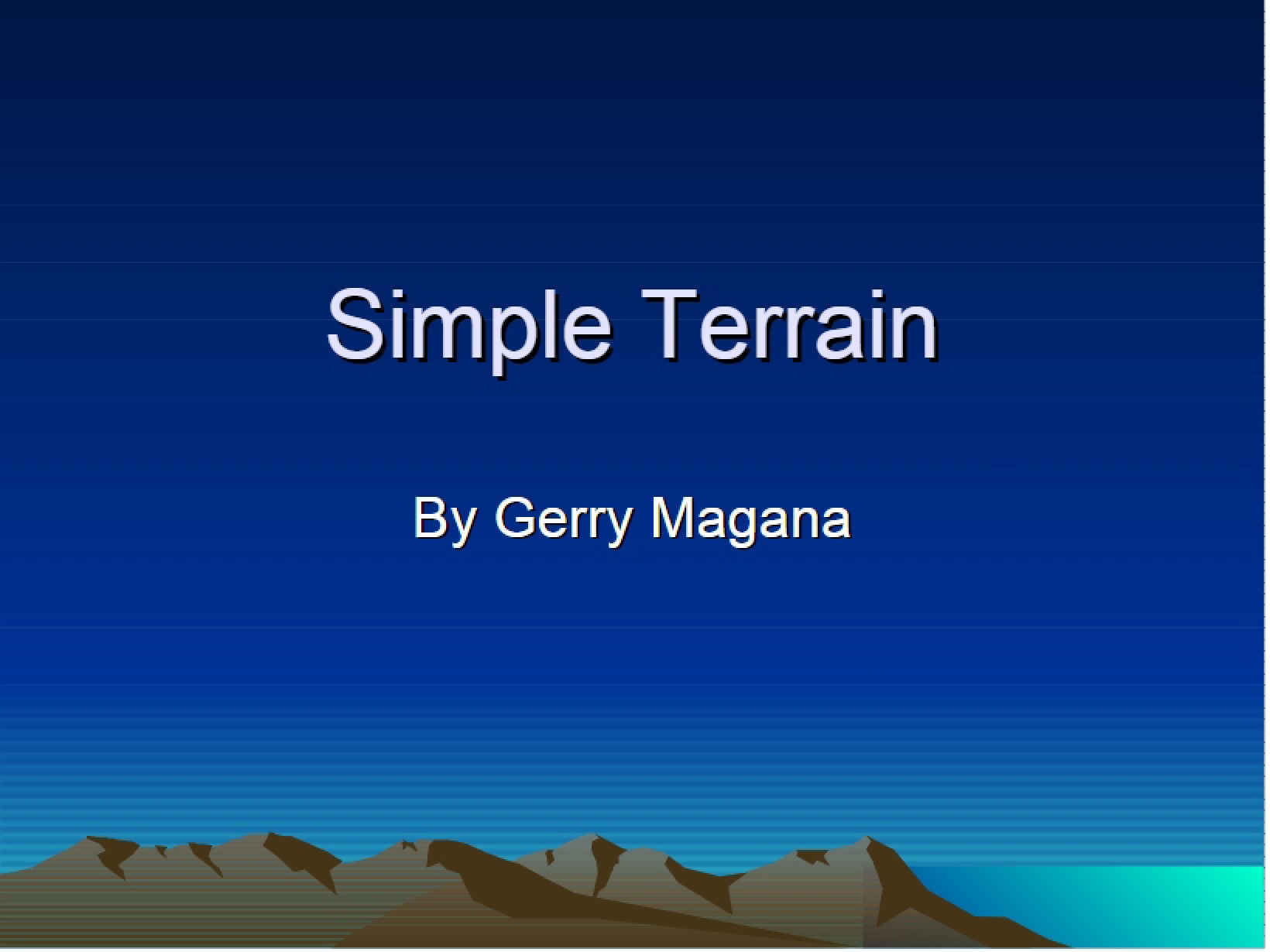 Terrain Simple