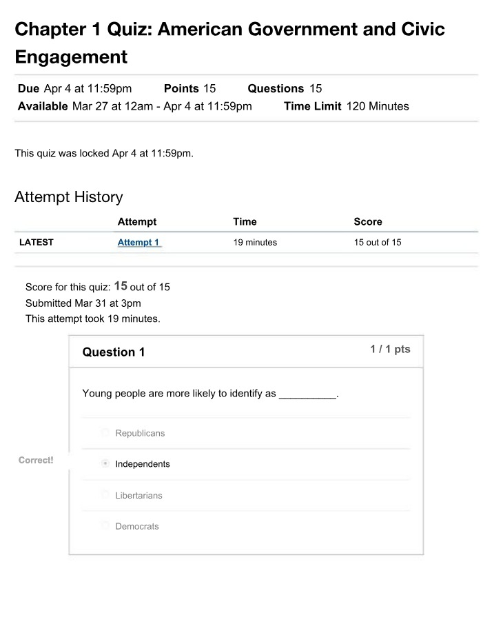 PSC101 Chapter 1 Quiz
