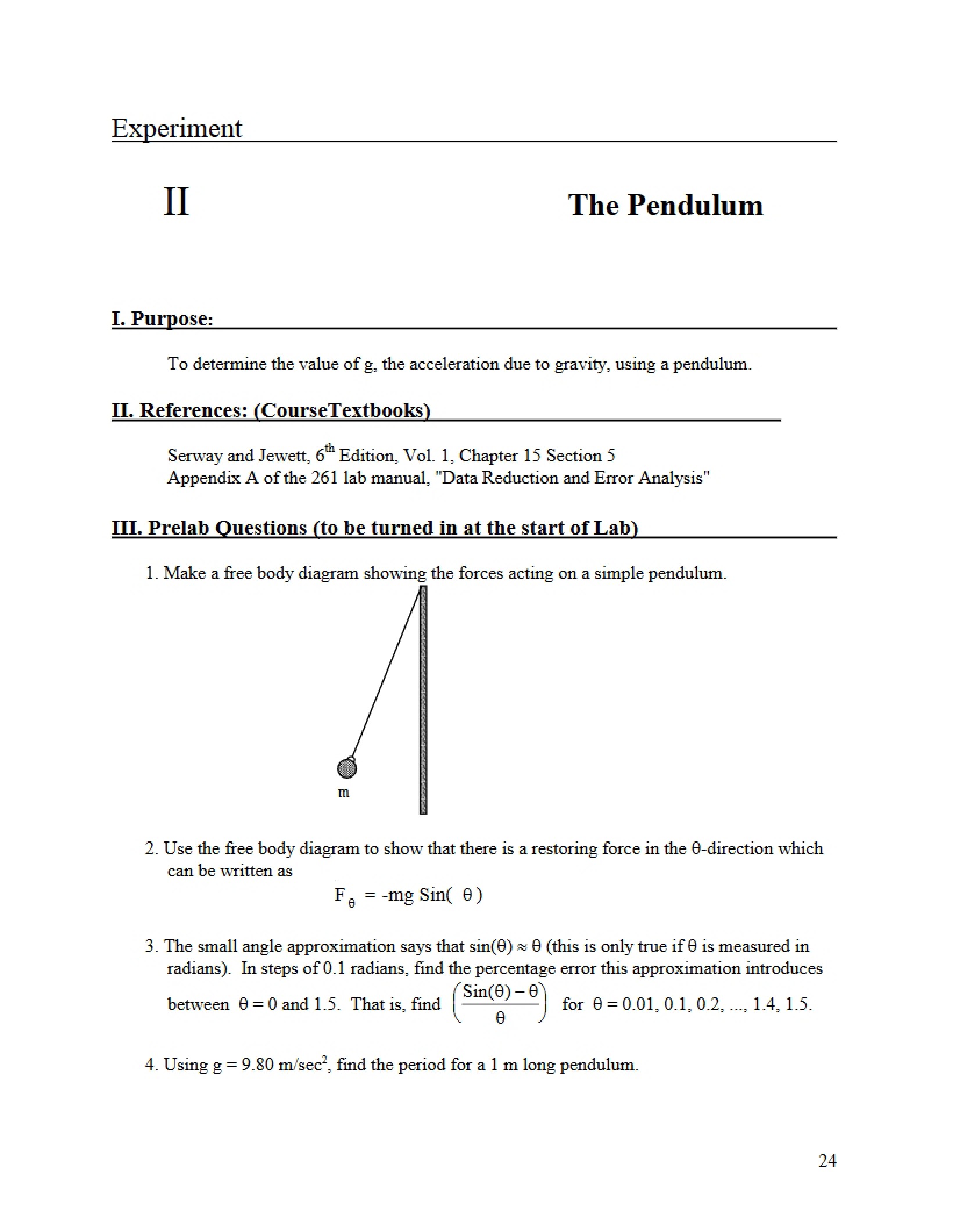 Pendulum Mechanics