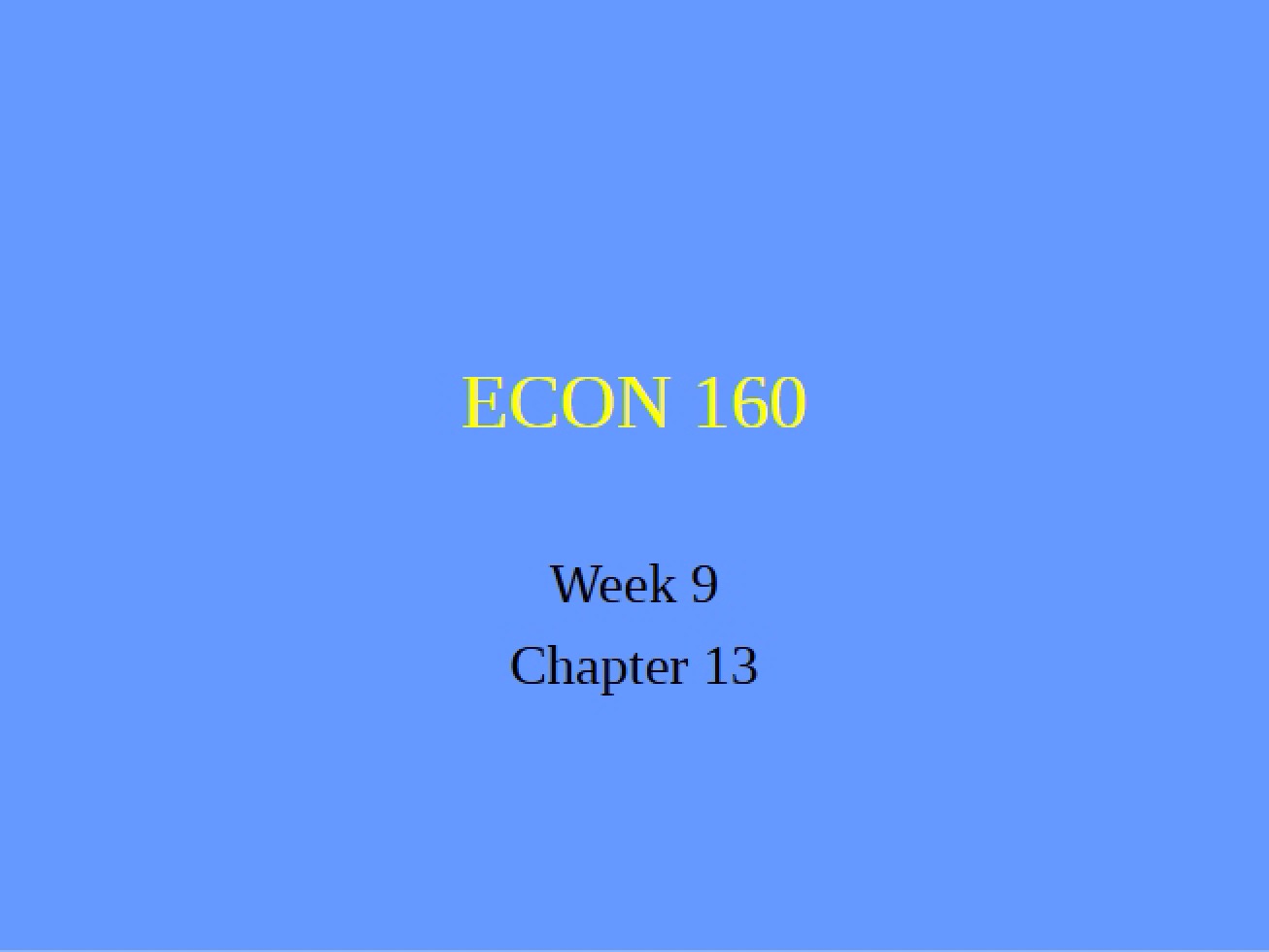 Supply and Demand in Markets Part One