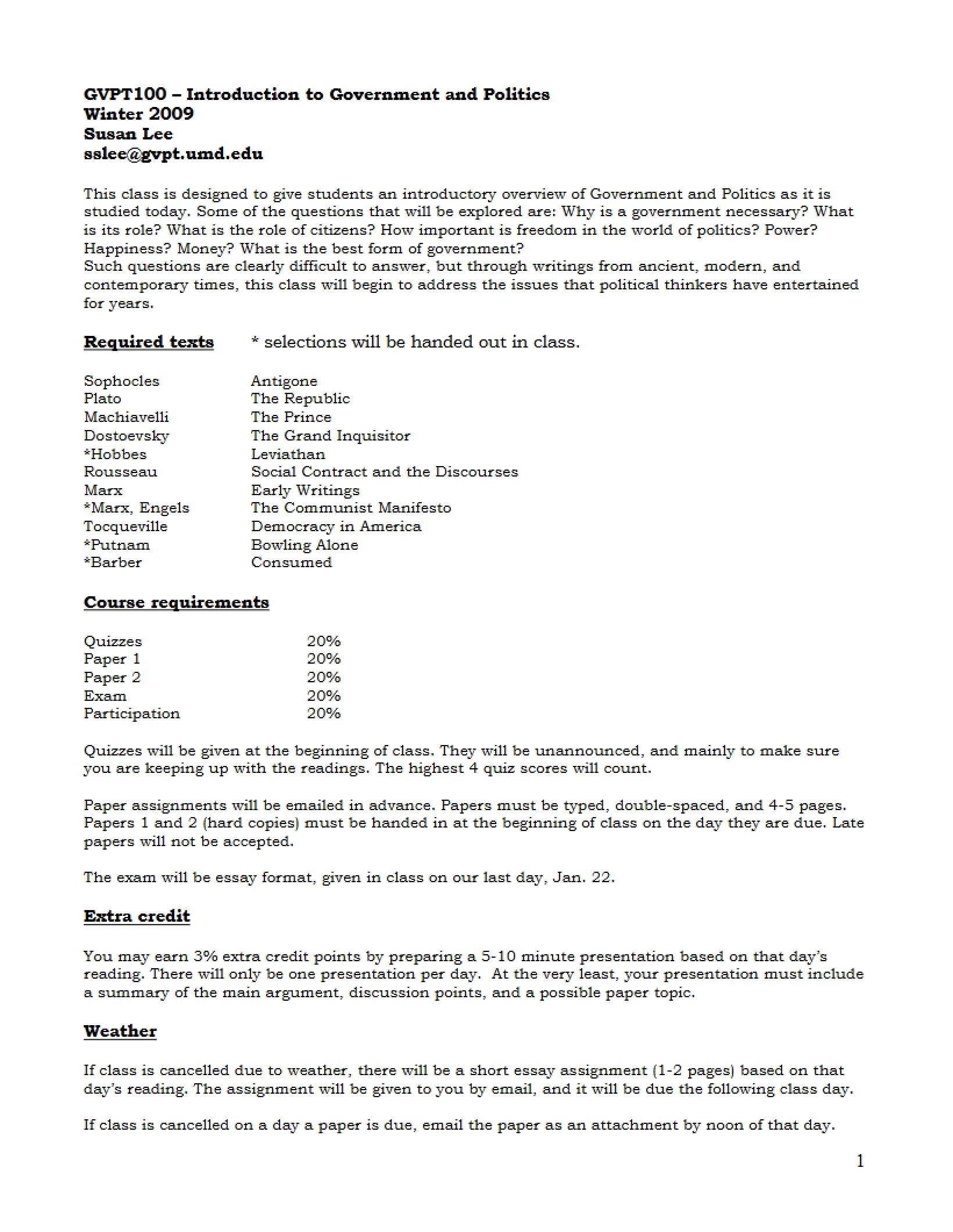 Course Description Syllabus