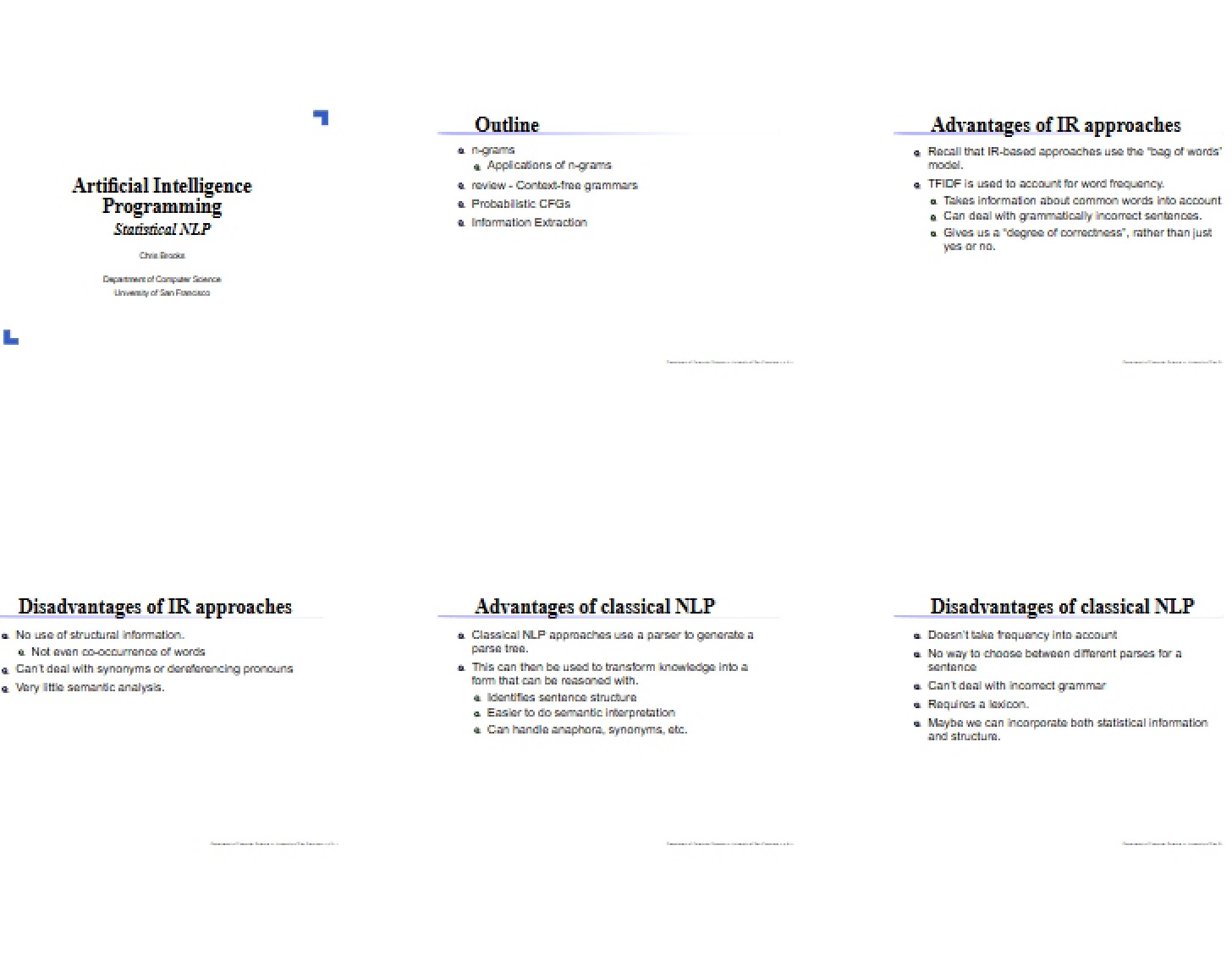 NLP Statistics