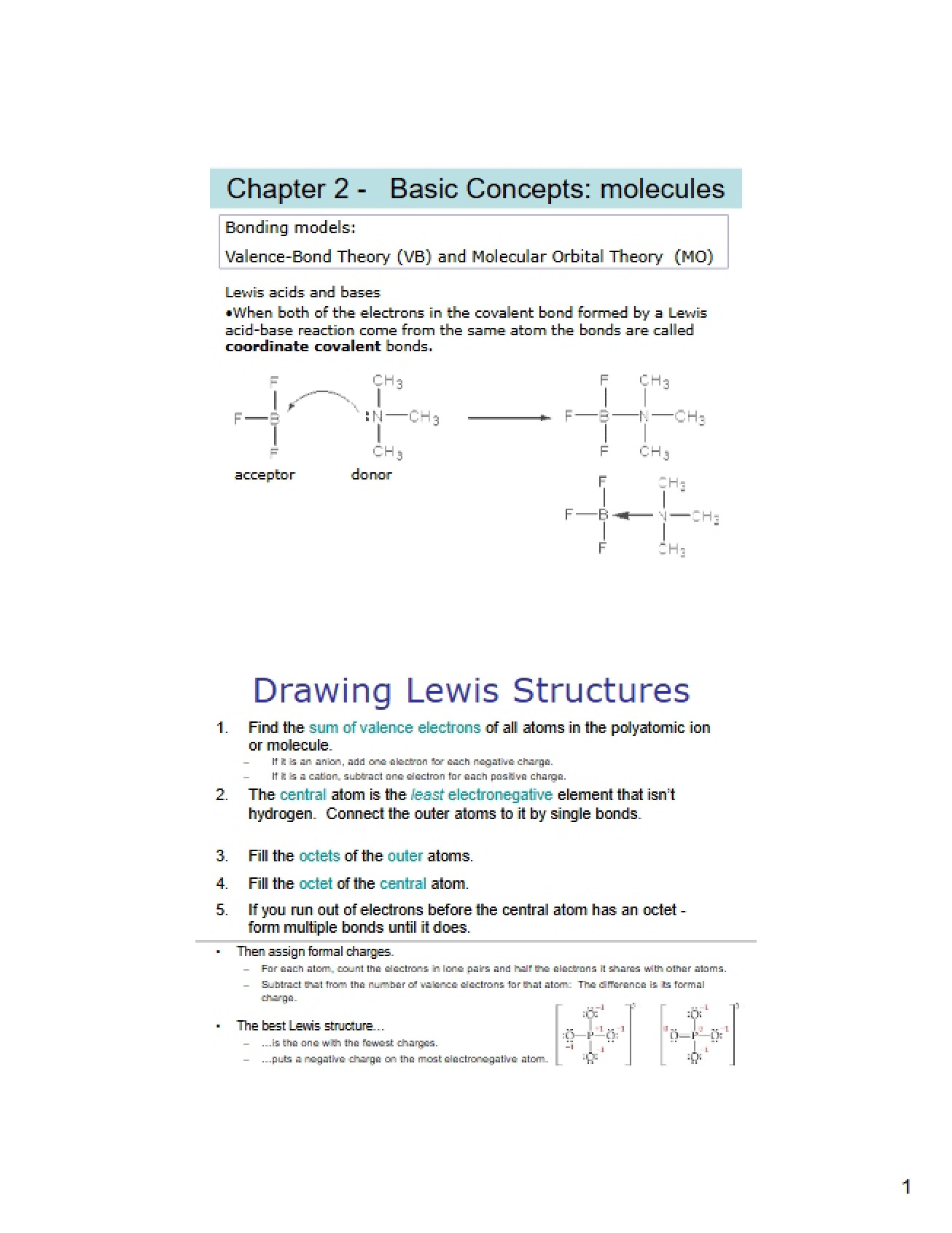 Molecules Basic Concepts
