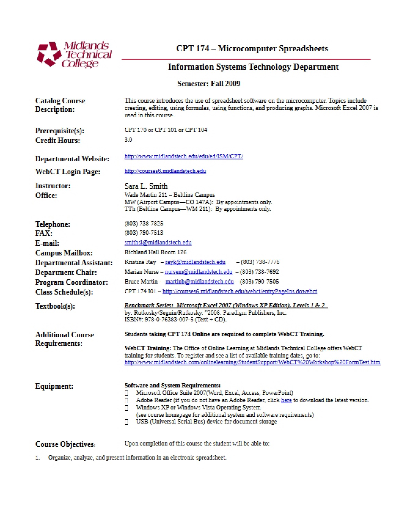 Addendum I01 for CPT 174