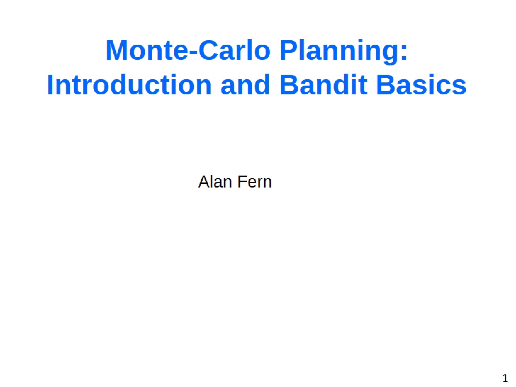 Bandit Basics and Introduction