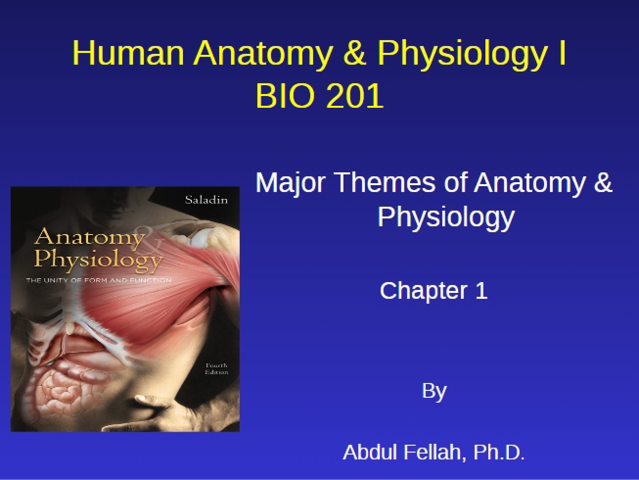 Introduction to the Major Themes of Anatomy and Physiology from Chapter 1
