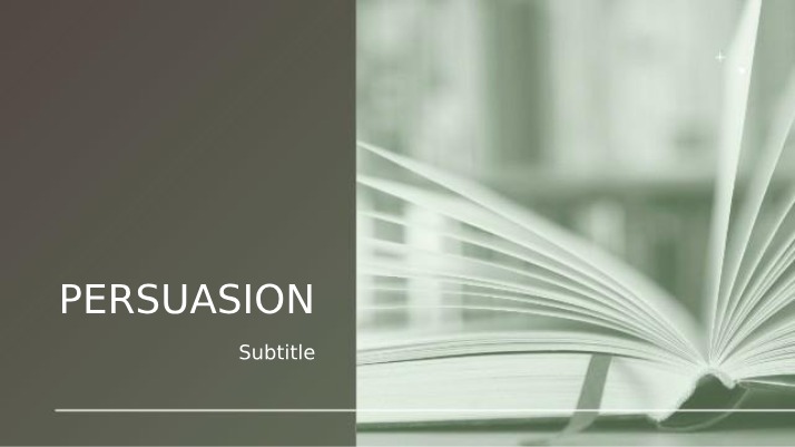 Persuasive Speaking Techniques