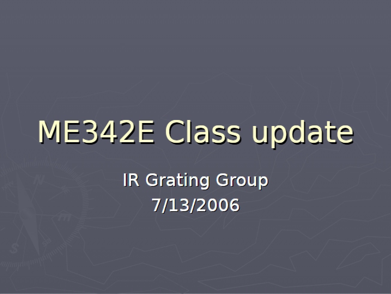 Overview of the IR Grating Group