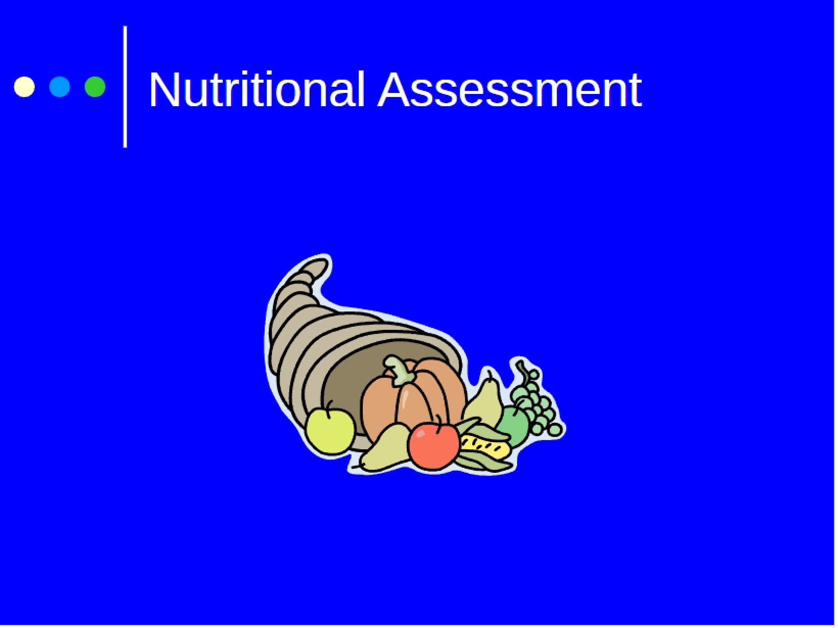 Assessment of Nutrition