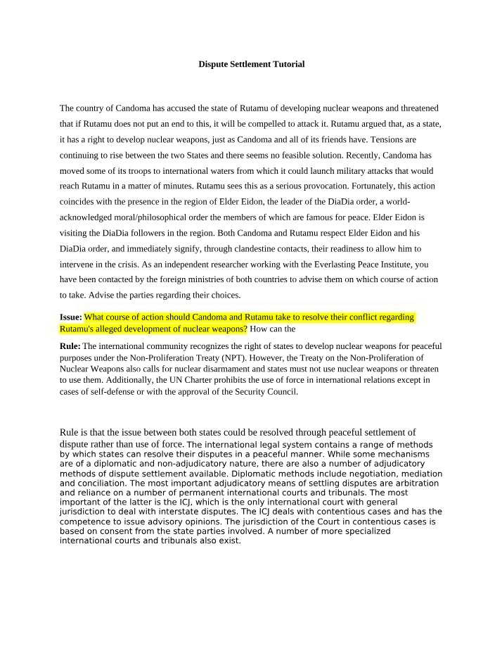 Rutamu-Candoma Conflict - Diplomatic Negotiations