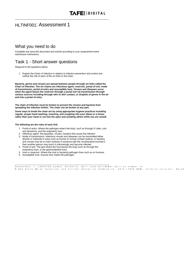 HLTINF001 Assessment 1 Draft
