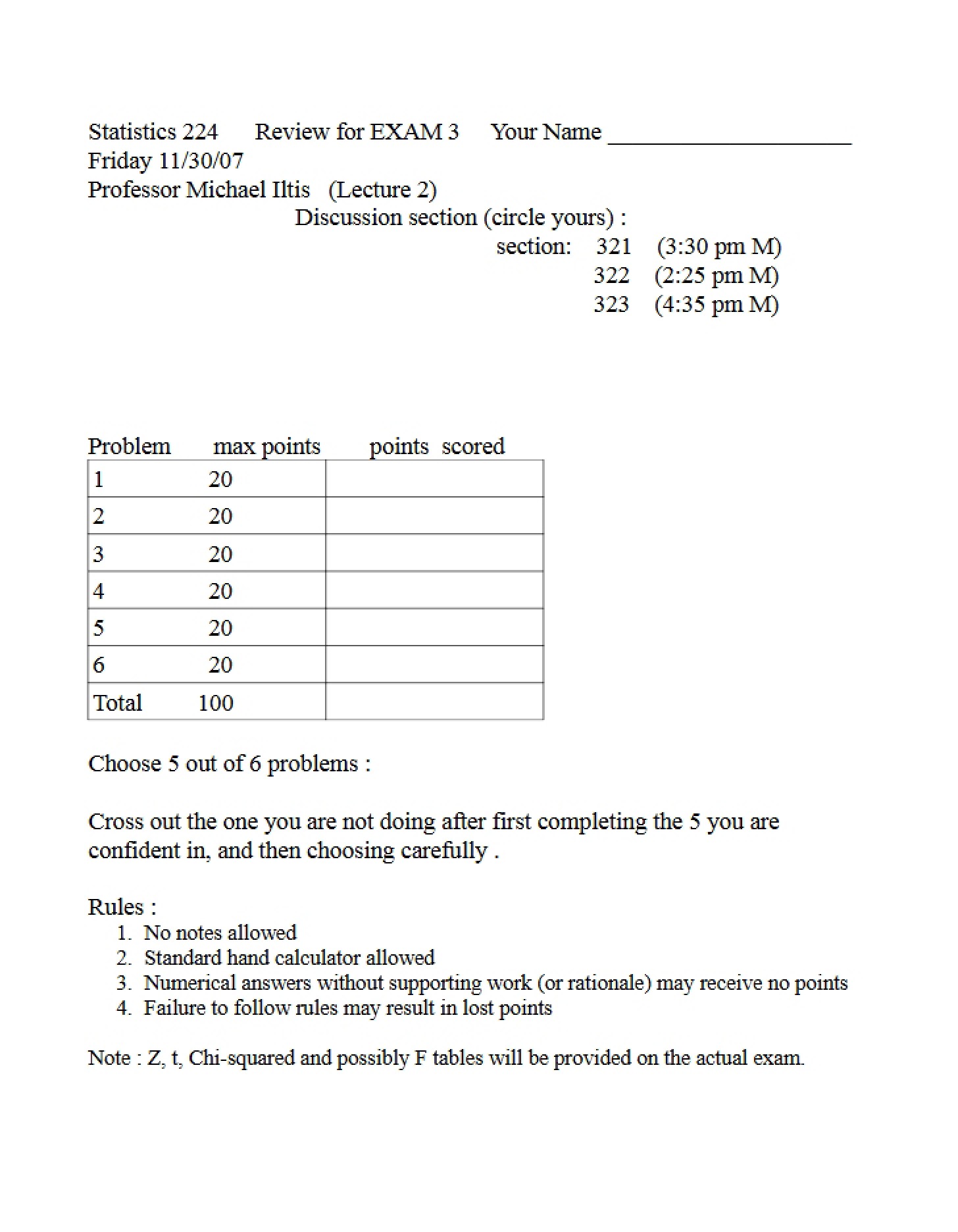 Exam Three Review