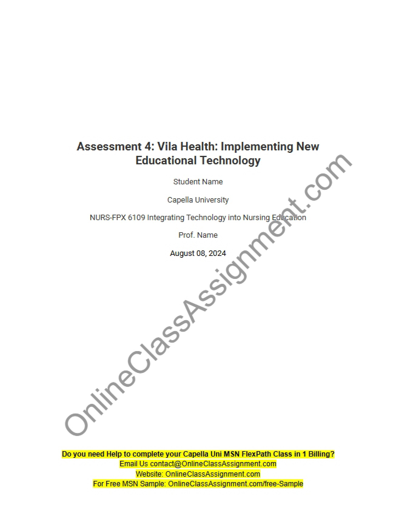 Implementing New Educational Technology at Vila Health