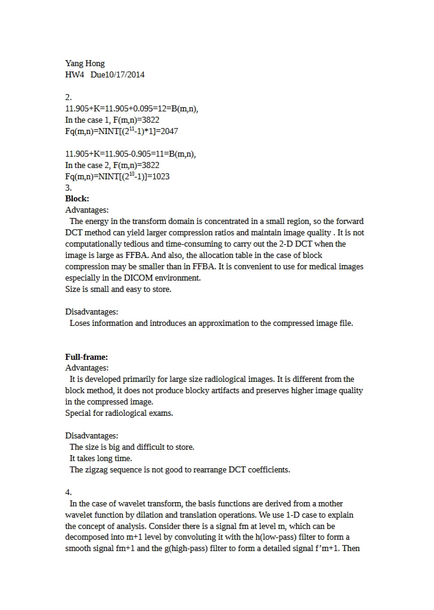 Homework Assignment Four